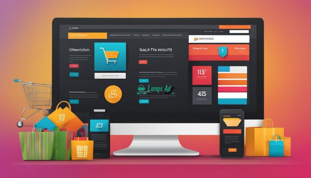 E-commerce website features and development process